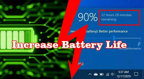 Laptop battery draining fast in windows 10